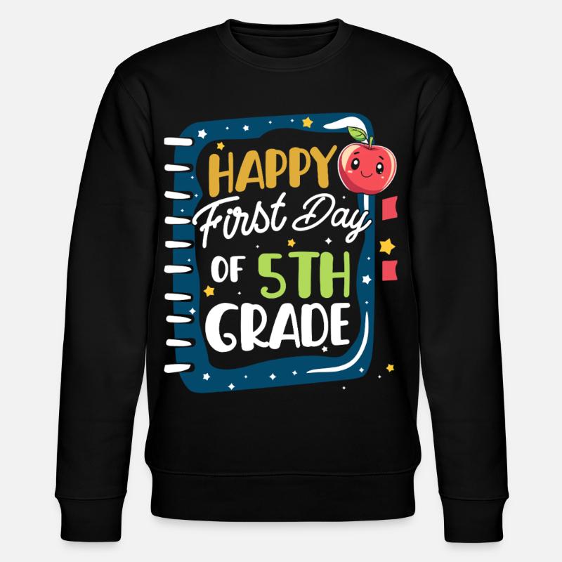 Fifth Grade 5th Grade - Stanley/Stella CHANGER Unisex Organic Sweatshirt - black