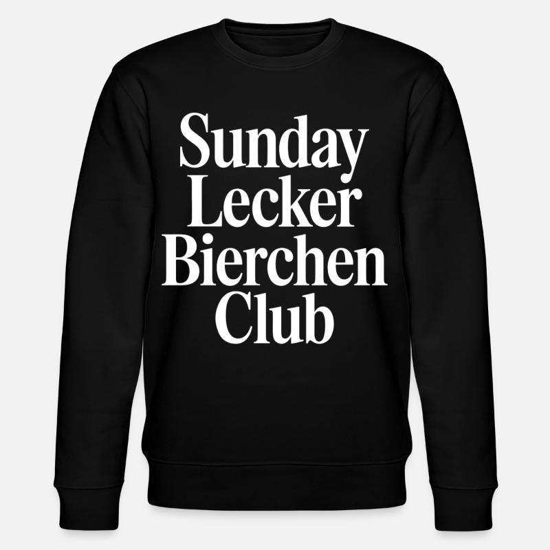 Sunday Lecker Bierchen Club - Stanley/Stella Unisex Bio-Sweatshirt CHANGER  - Schwarz
