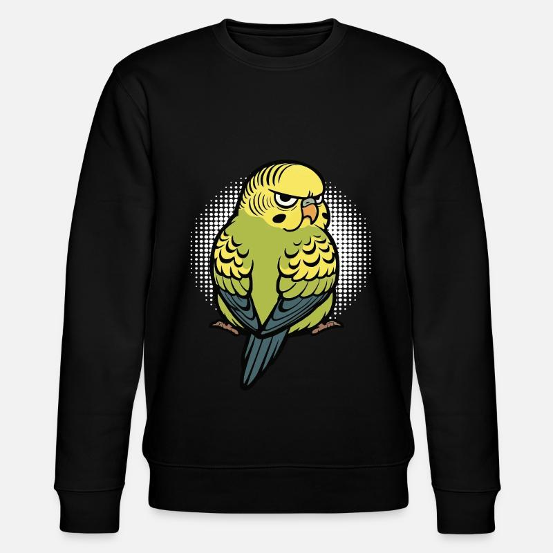 Budgerigars Budgie Owners Budgies - Stanley/Stella CHANGER Unisex Organic Sweatshirt - black