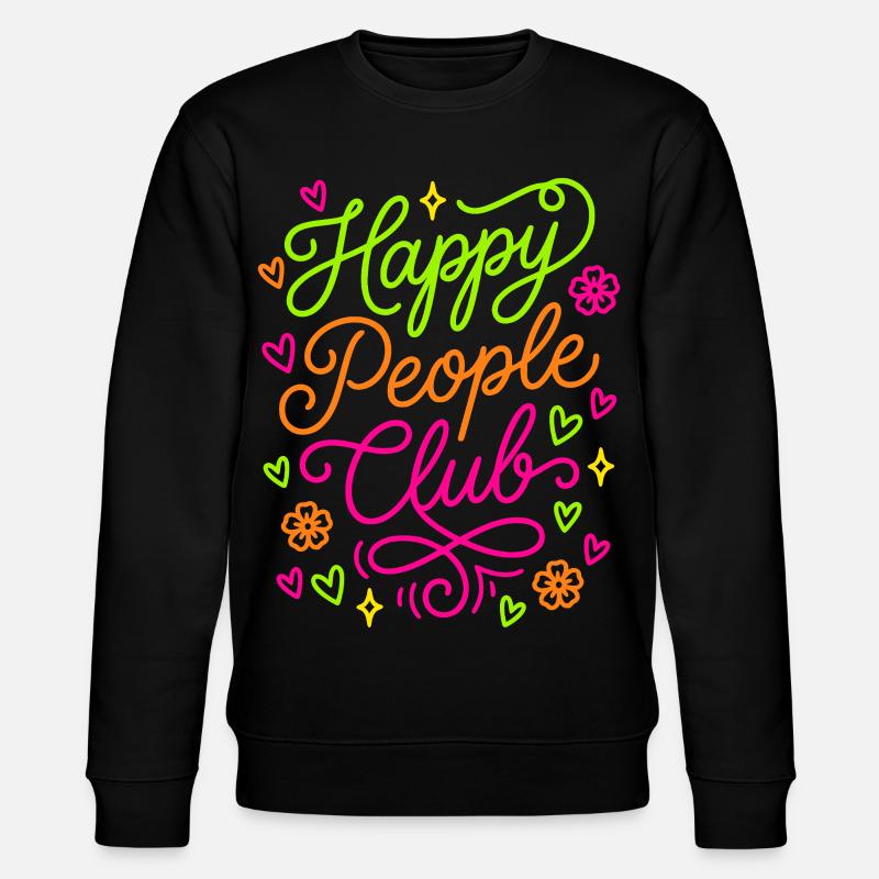 Club des Gens Heureux - Sweat bio CHANGER Stanley/Stella Unisexe - noir