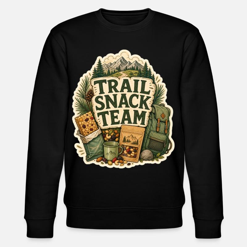 TRAIL SNACK TEAM Snacks - Stanley/Stella CHANGER Unisex Organic Sweatshirt - black