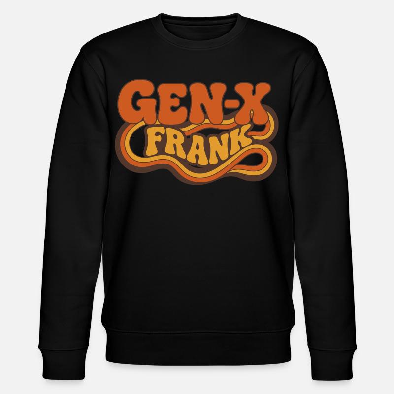 Gen-X Frank Retro Logo - Stanley/Stella CHANGER Unisex Organic Sweatshirt - black