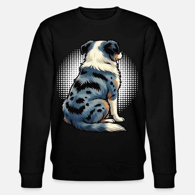 Australian Shepherd Aussie Aussie Owners Aussies - Stanley/Stella CHANGER Unisex Organic Sweatshirt - black