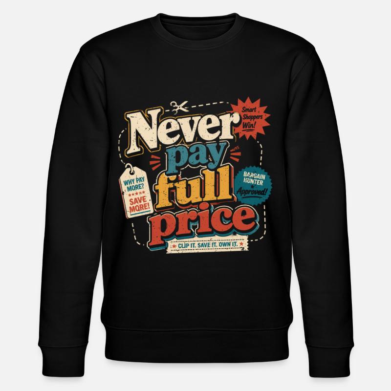 Couponing Coupon Gutscheine - Stanley/Stella Unisex Bio-Sweatshirt CHANGER  - Schwarz