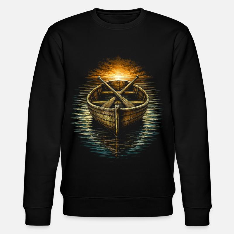 Chaplain, Cler, Pastor Boot - Stanley/Stella CHANGER Unisex Organic Sweatshirt - black