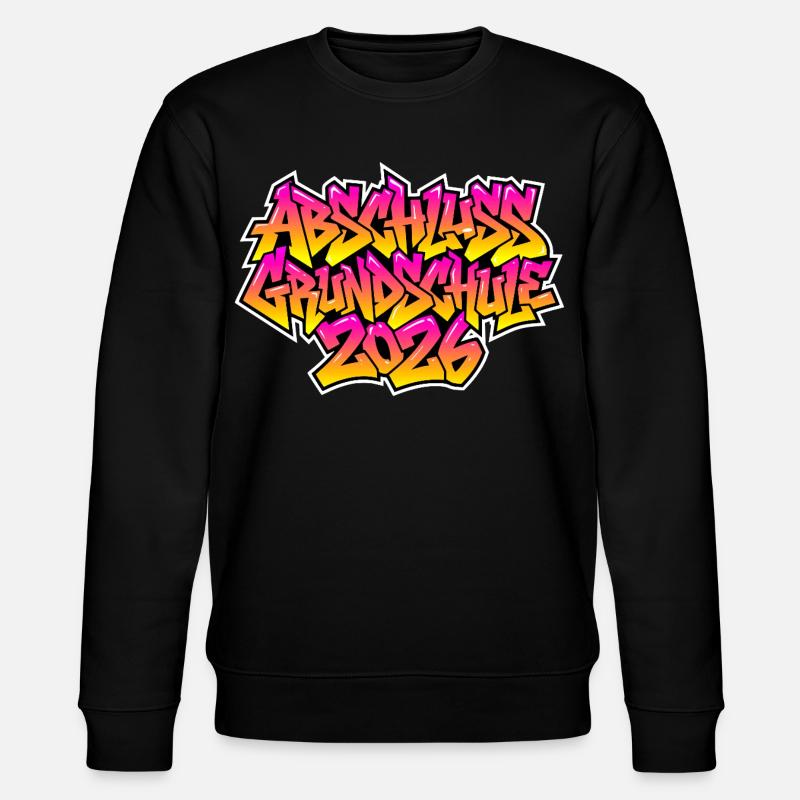 Grundschule Abschluss 2026 Graffiti - Stanley/Stella Unisex Bio-Sweatshirt CHANGER  - Schwarz