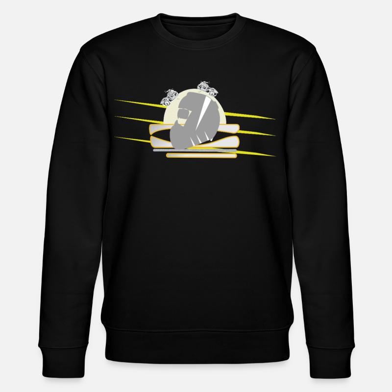 Motorcycle Chopper Helmet - Stanley/Stella CHANGER Unisex Organic Sweatshirt - black