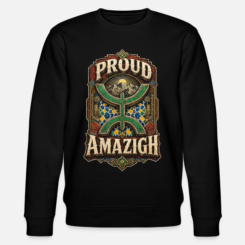 Maroc Marocain Fier Amazigh - Sweat bio CHANGER Stanley/Stella Unisexe - noir