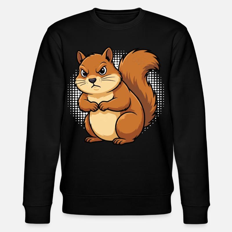 Eichhörnchen Eichhorn Eichhörnchenliebhaber Nager - Stanley/Stella Unisex Bio-Sweatshirt CHANGER - Schwarz