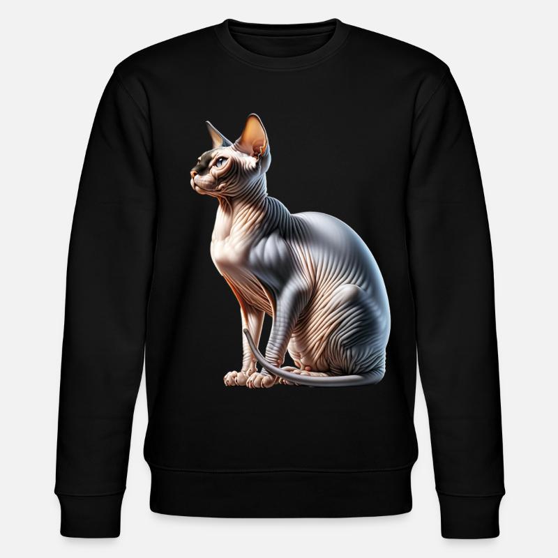 Chat Sphynx - Sweat bio CHANGER Stanley/Stella Unisexe - noir
