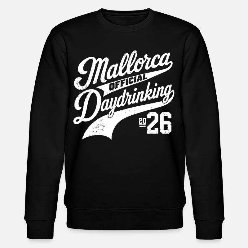 Malle 2026 Mallorca Daydrinking 2026 - Stanley/Stella Unisex Bio-Sweatshirt CHANGER  - Schwarz