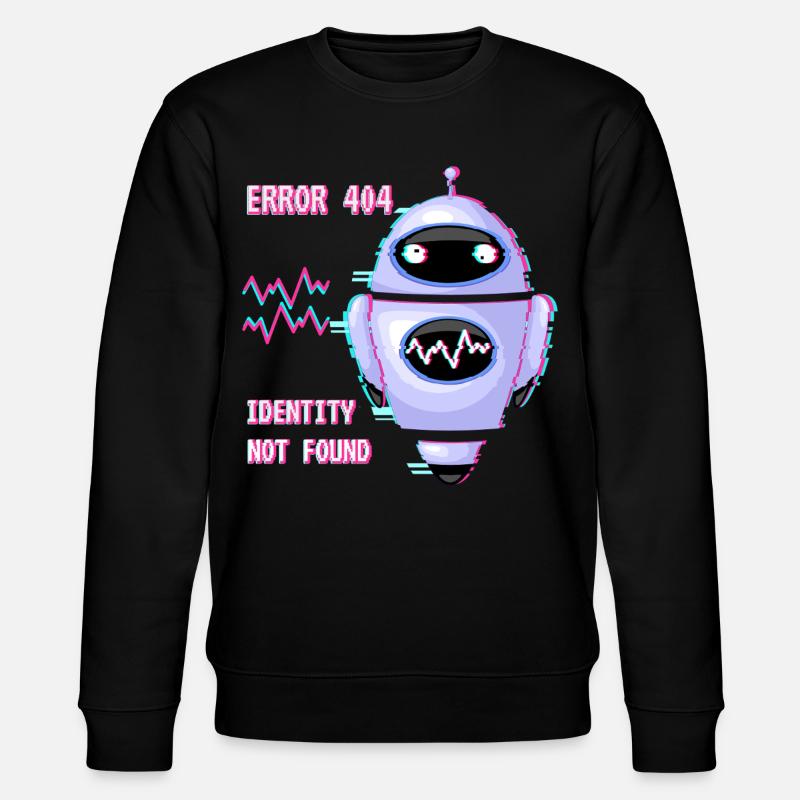 ERROR 404: Identity Not Found - Stanley/Stella CHANGER Unisex Organic Sweatshirt - black