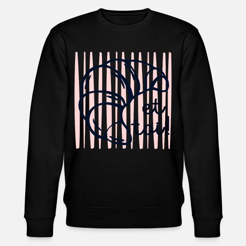Croissant et toi - Sweat bio CHANGER Stanley/Stella Unisexe - noir