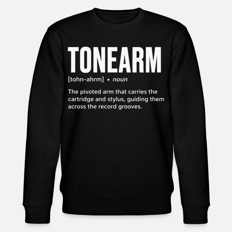 Anatomie des Klangs Tonarm-Definition - Stanley/Stella Unisex Bio-Sweatshirt CHANGER - Schwarz