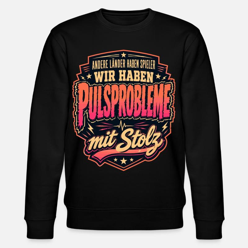 Pulsprobleme mit Stolz - Stanley/Stella Unisex Bio-Sweatshirt CHANGER - Schwarz