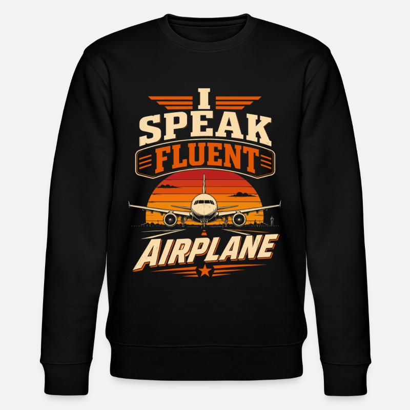 Flugzeug Mechanik Technik Und Luftfahrt - Stanley/Stella Unisex Bio-Sweatshirt CHANGER  - Schwarz