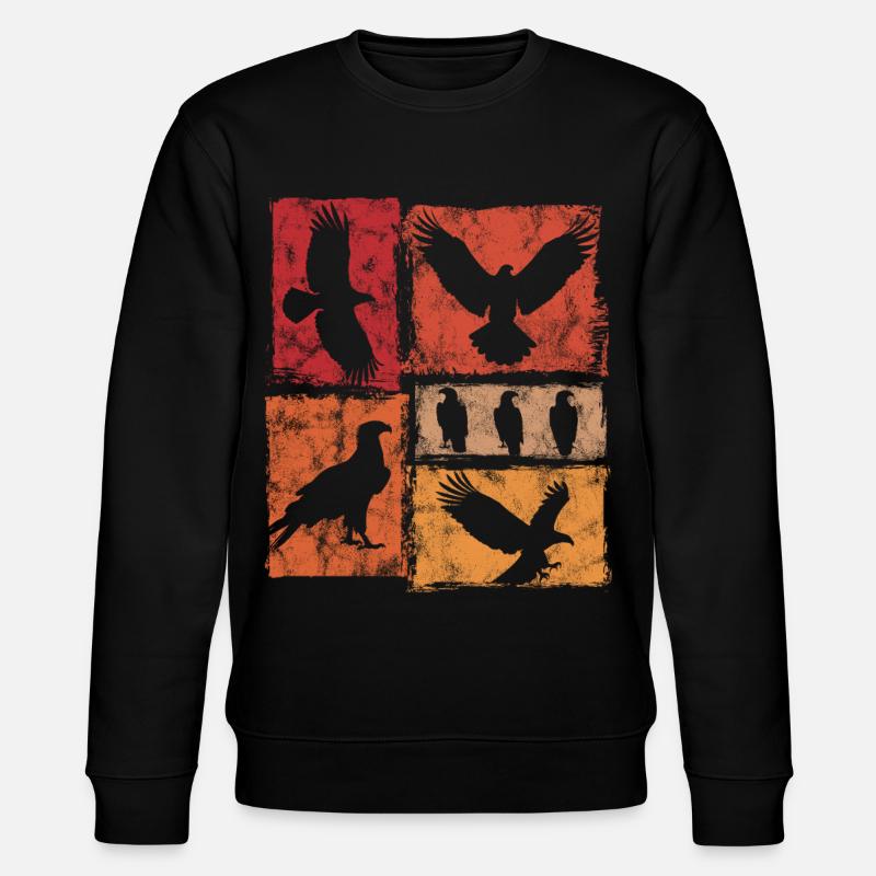 Eagle Retro Animal Print - Sweat bio CHANGER Stanley/Stella Unisexe - noir