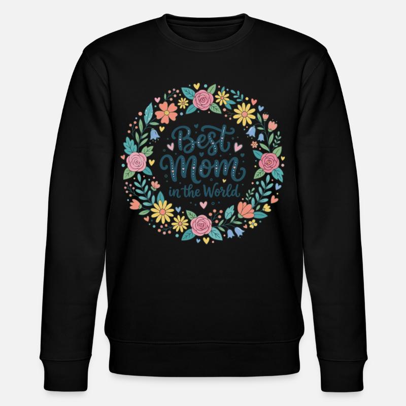 Beste Mama - Stanley/Stella Unisex Bio-Sweatshirt CHANGER  - Schwarz