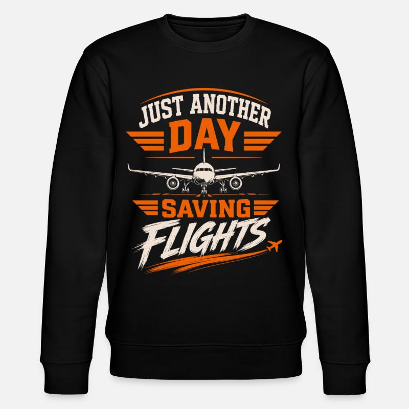 Luftfahrt Technik Wartung Flugzeug Profi - Stanley/Stella Unisex Bio-Sweatshirt CHANGER - Schwarz