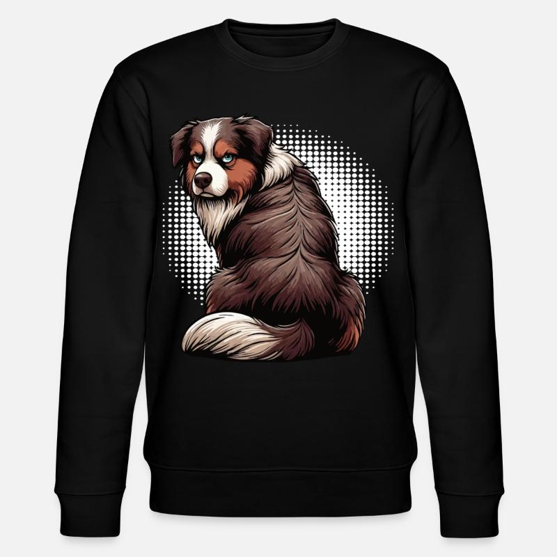 Berger australien Aussie Aussie Propriétaires Aussies - Sweat bio CHANGER Stanley/Stella Unisexe - noir