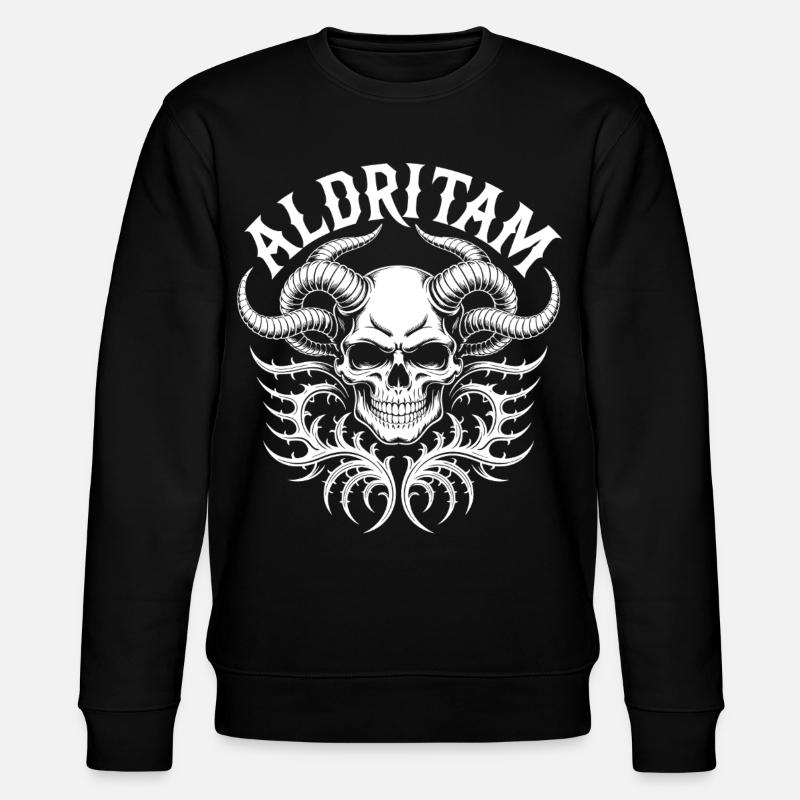 Eldritch Skull Tentacles - Stanley/Stella CHANGER Unisex Organic Sweatshirt - black