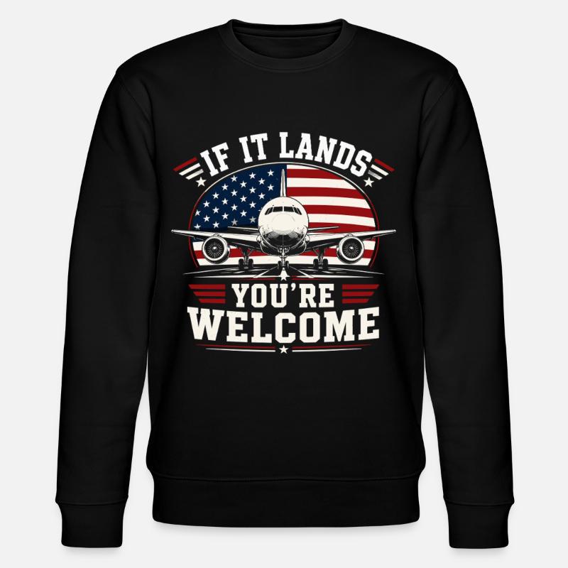 Luftfahrt Techniker Flugzeug Wartung - Stanley/Stella Unisex Bio-Sweatshirt CHANGER - Schwarz