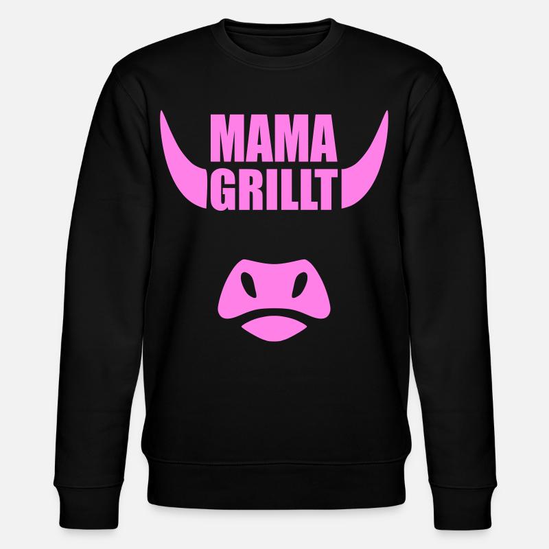 MAMA GRILLT BBQ - Stanley/Stella Unisex Bio-Sweatshirt CHANGER  - Schwarz