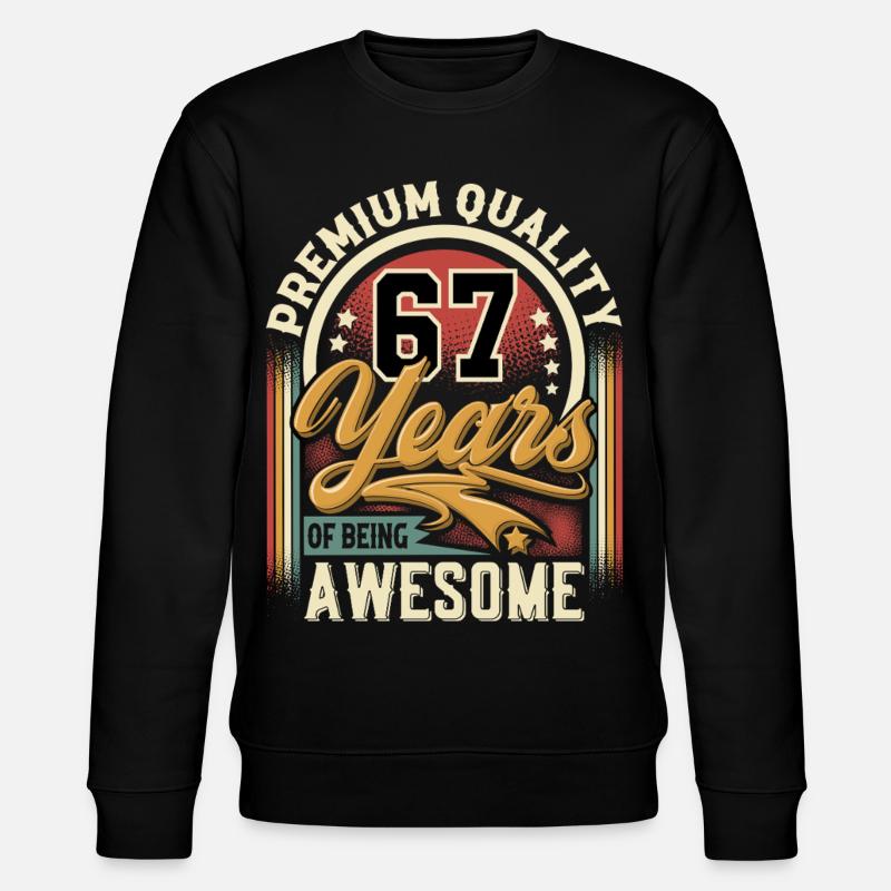 67e anniversaire Millésime - Sweat bio CHANGER Stanley/Stella Unisexe - noir