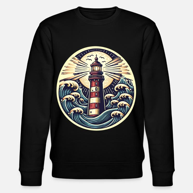 lighthouse - Stanley/Stella CHANGER Unisex Organic Sweatshirt - black