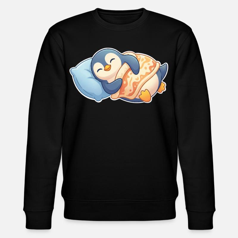 Penguin Sleeping - Stanley/Stella CHANGER Unisex Organic Sweatshirt - black