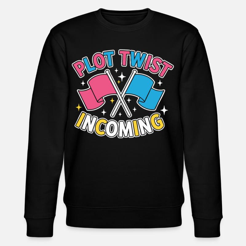 Geschlechter-Enthüllung Plot-Twist – Team Pink Team - Stanley/Stella Unisex Bio-Sweatshirt CHANGER - Schwarz