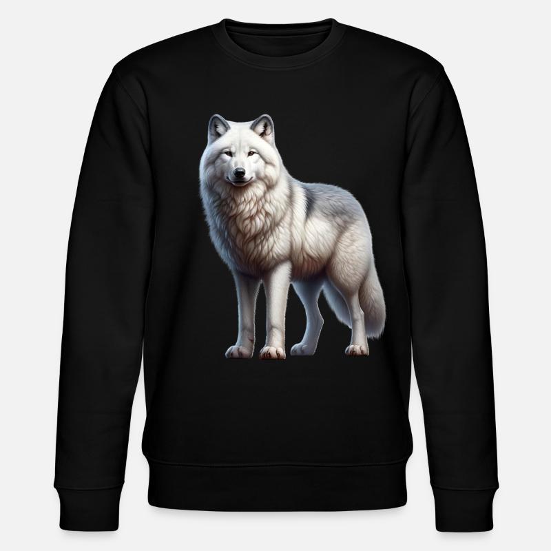 Arctic wolf - Stanley/Stella CHANGER Unisex Organic Sweatshirt - black