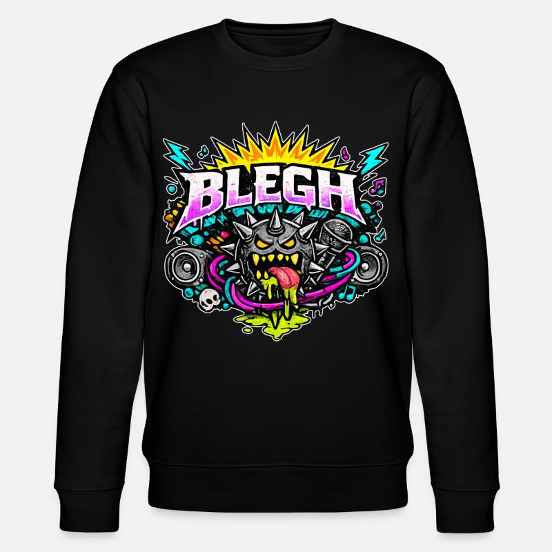 Blegh Comic Edition - Stanley/Stella CHANGER Unisex Organic Sweatshirt - black
