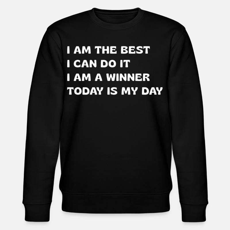 Powerful Affirmations - Stanley/Stella CHANGER Unisex Organic Sweatshirt - black