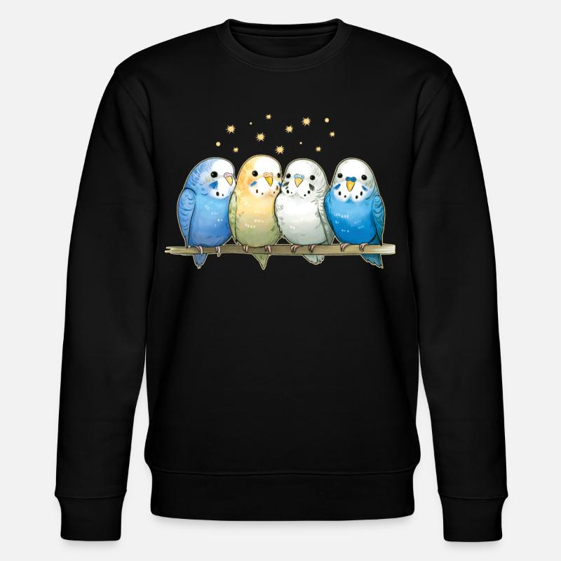 Budgie group - Stanley/Stella CHANGER Unisex Organic Sweatshirt - black