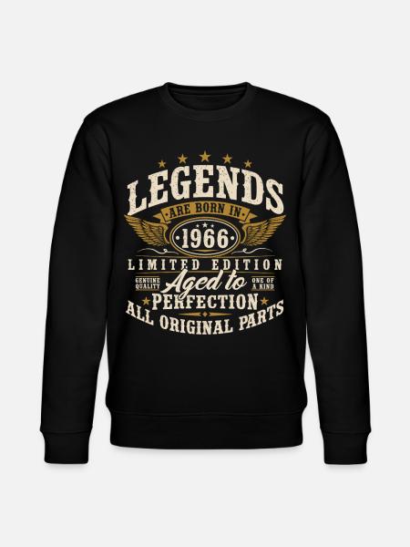 1966 Né 60e anniversaire 60 ans - Sweat bio CHANGER Stanley/Stella Unisexe - noir