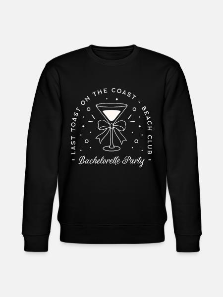 Bachelorette party beach club - Stanley/Stella CHANGER Unisex Organic Sweatshirt - black