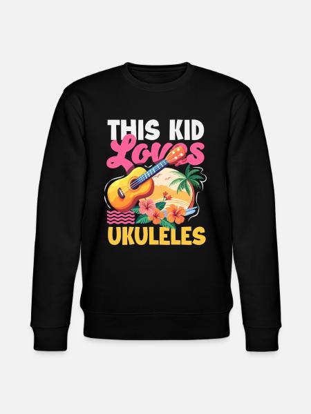 Lustiges Ukulele Designs Und Sprüche - Stanley/Stella Unisex Bio-Sweatshirt CHANGER - Schwarz