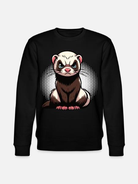 Frettchen Frettchenhalter Frettchenbesitzer - Stanley/Stella Unisex Bio-Sweatshirt CHANGER  - Schwarz
