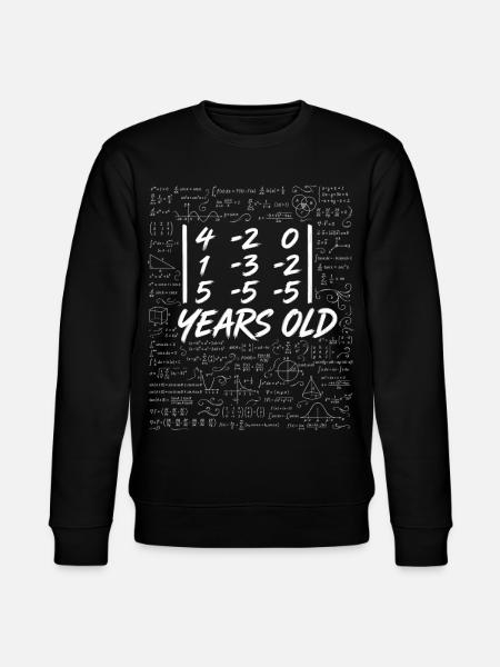 30. Jubiläum. Determinantenmatrix-Mathematik-Nerd lustig - Stanley/Stella Unisex Bio-Sweatshirt CHANGER - Schwarz