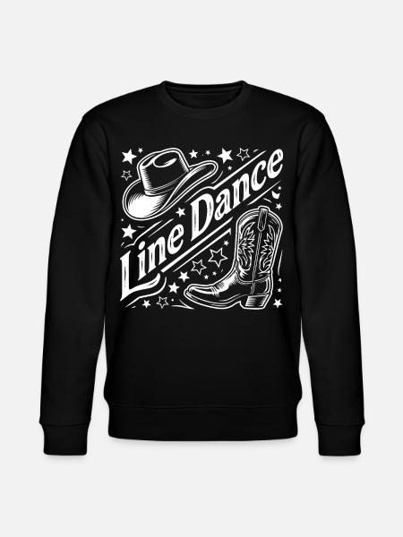 Line Dance Western Graphic - Stanley/Stella CHANGER Unisex Organic Sweatshirt - black