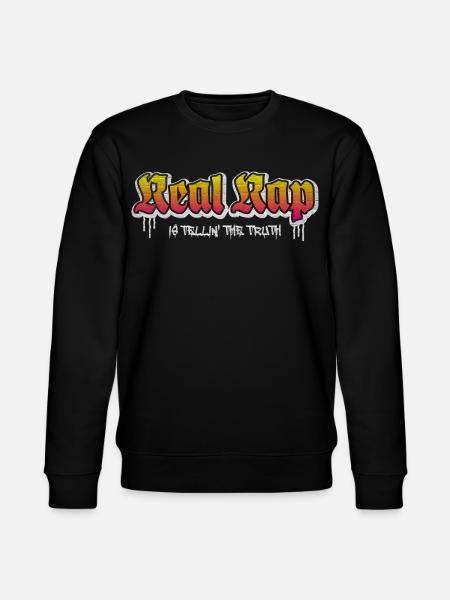 Real Rap - Stanley/Stella Unisex Bio-Sweatshirt CHANGER  - Schwarz