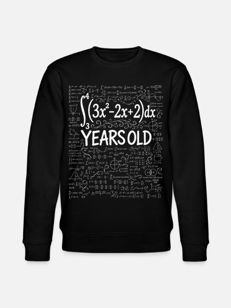 32nd Birthday Calculus Math Geek Funny - Stanley/Stella CHANGER Unisex Organic Sweatshirt - black