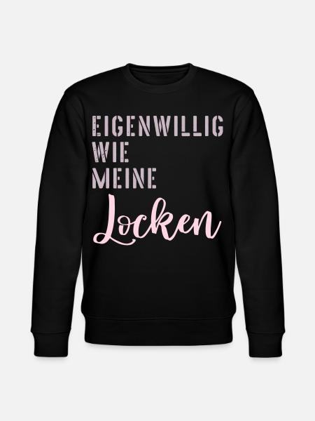 Haare Locken Eigenwillig - Stanley/Stella Unisex Bio-Sweatshirt CHANGER - Schwarz