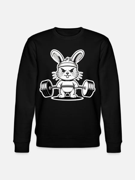 Pumpernickel Rabbit - Stanley/Stella CHANGER Unisex Organic Sweatshirt - black