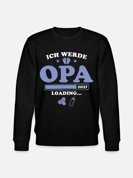 Ich werde Opa 2027 loading - Stanley/Stella Unisex Bio-Sweatshirt CHANGER  - Schwarz