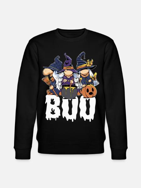Halloween Partnerlook Halloweenparty Partneroutfit - Stanley/Stella Unisex Bio-Sweatshirt CHANGER  - Schwarz