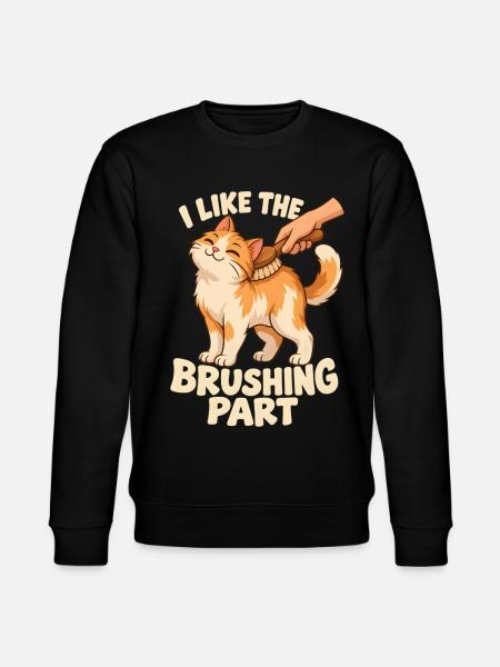 Der Bürstenteil gefällt mir - Stanley/Stella Unisex Bio-Sweatshirt CHANGER  - Schwarz