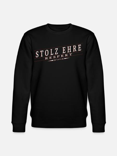 Stolz, Ehre, Respekt - Stanley/Stella Unisex Bio-Sweatshirt CHANGER  - Schwarz