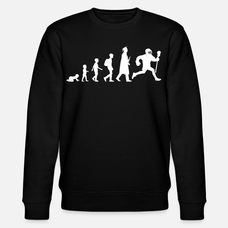 Lacrosse Evolution - Stanley/Stella Unisex Bio-Sweatshirt CHANGER  - Schwarz